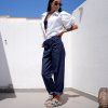 Kalhoty COMPRO melange jeans Navy
