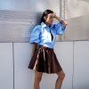 Košile Emily bavlna light blue