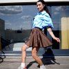 Košile Emily bavlna light blue