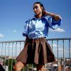 Košile Emily bavlna light blue