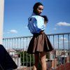 Košile Emily bavlna light blue