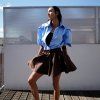 Košile Emily bavlna light blue