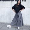 Sukně GRANDIOSA GREY jeans (Velikost L XL)