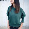 Mikina ARLO structure dark green (Velikost L)