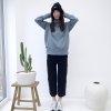 Mikina Fluffy warm steel blue (Velikost L XL)