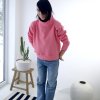 Mikina Fluffy warm pink losos (Velikost L XL)