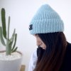Lokal vlněná čepice pale blue (Velikost uni)