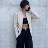 Bomber LAREINA jersey nuts CRÉME  (Velikost XS)