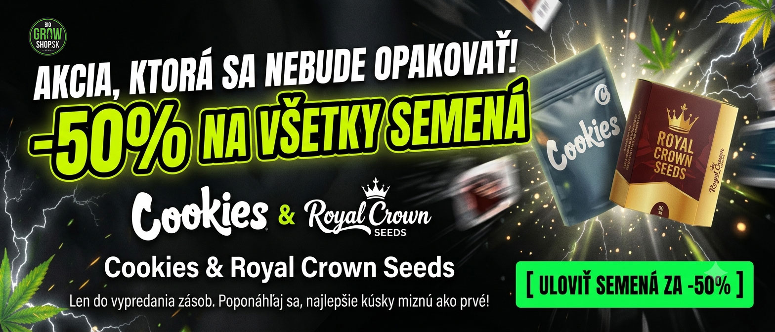 zlava 50% na semena