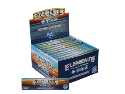 elements connoisseur king size slim papers inklusive tips 32 stueck pro heftchen~2