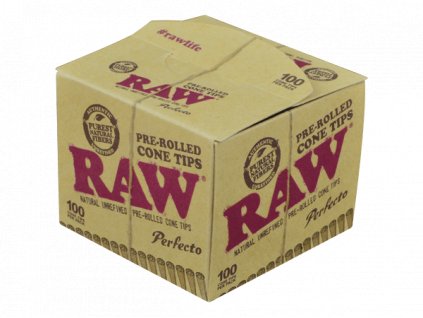 RAW Perfecto Pre-Rolled Cone Tips Box