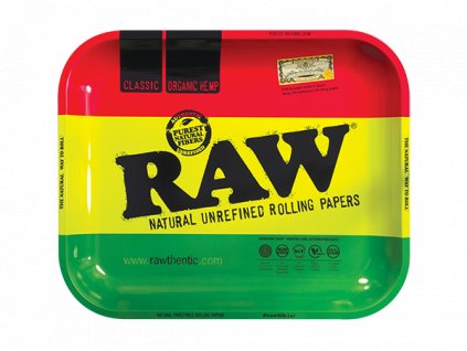 RAW Rolling Tray - Rasta