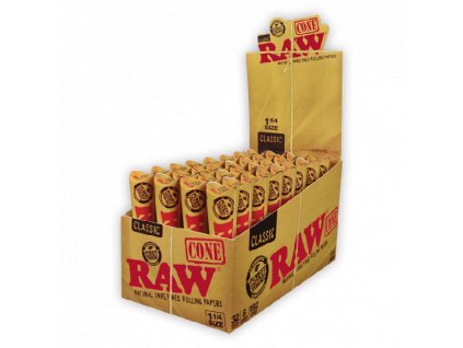 RAW Classic 1-1/4 Pre-Rolled Cones 6 Pack