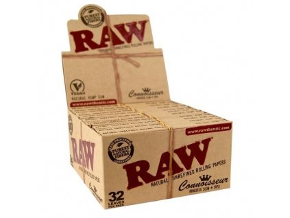 RAW Classic Connoisseur King Size Slim Rolling Papers + Tips
