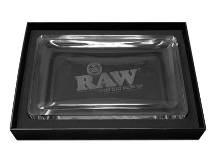 RAW Crystal Glass Rolling Tray Box