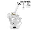 Sklenené bongo Thug Life Recycler Black 20cm