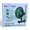 Box Airontek Koala Clip Fan 2.0 Fan Oscillating Air circulator with clip 18cm 20W