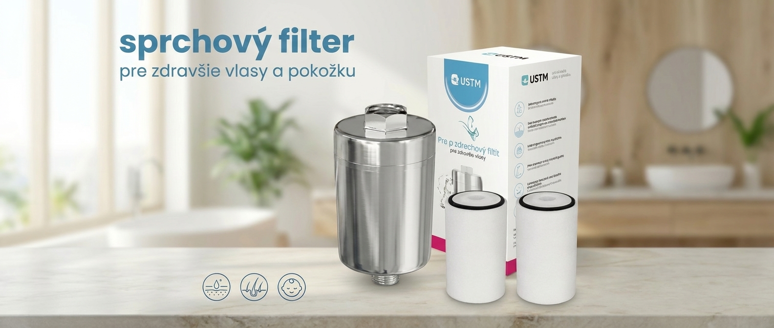 Sprchový filter na chlór