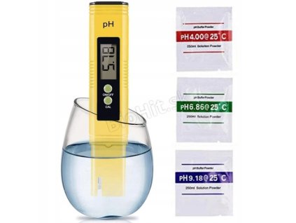 pH meter digitalny s automatickou kalibraciou 3 pufre