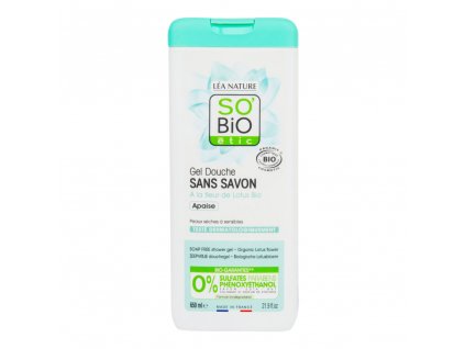 SO’BiO étic Gel sprchový BEZ MÝDLA s lotosovým květem 650 ml BIO