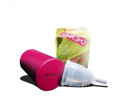 Yuuki Menstruační kalíšek - velký Classic čirý - včetně sterilizačního kelímku