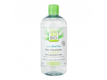 SO'BiO étic Voda micelární Aloe Vera čisticí — zinek a citrusy 500 ml BIO