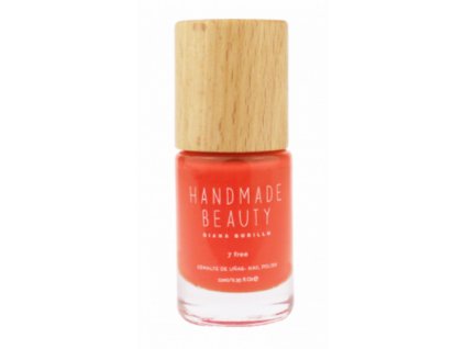 Handmade Beauty Lak na nehty 7-free (11 ml) - Papaya - s dřevěným uzávěrem