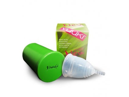 Yuuki Menstruační kalíšek - malý Soft (měkčí) čirý - včetně sterilizačního kelímku