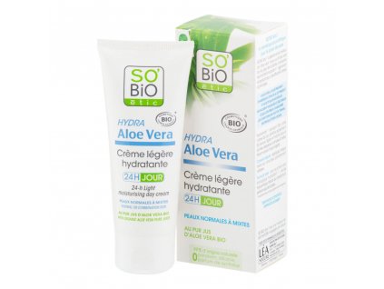 SO’BiO étic Krém lehce hydratující denní Aloe Vera 50 ml BIO