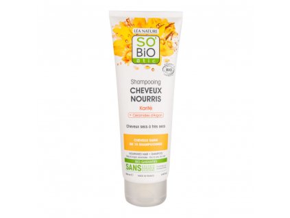 SO’BiO étic Šampon jemný výživný s karité a arganovými ceramidy 250 ml BIO
