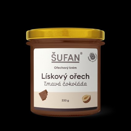 Lískový ořech tmavá čokoláda 330g