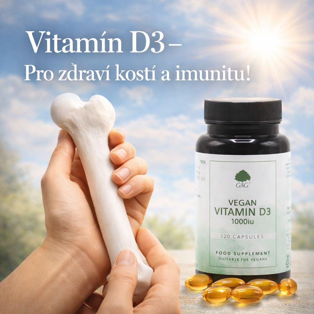 Vitamín D3 - Pro zdraví kostí a imunitu!
