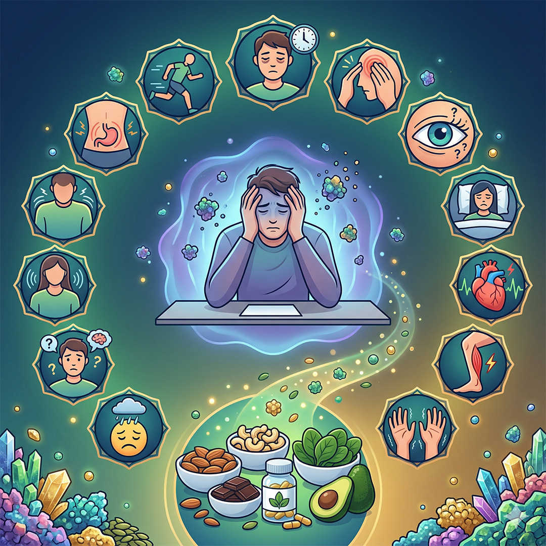 12 příznaků nedostatku hořčíku: jak je poznat a co dělat