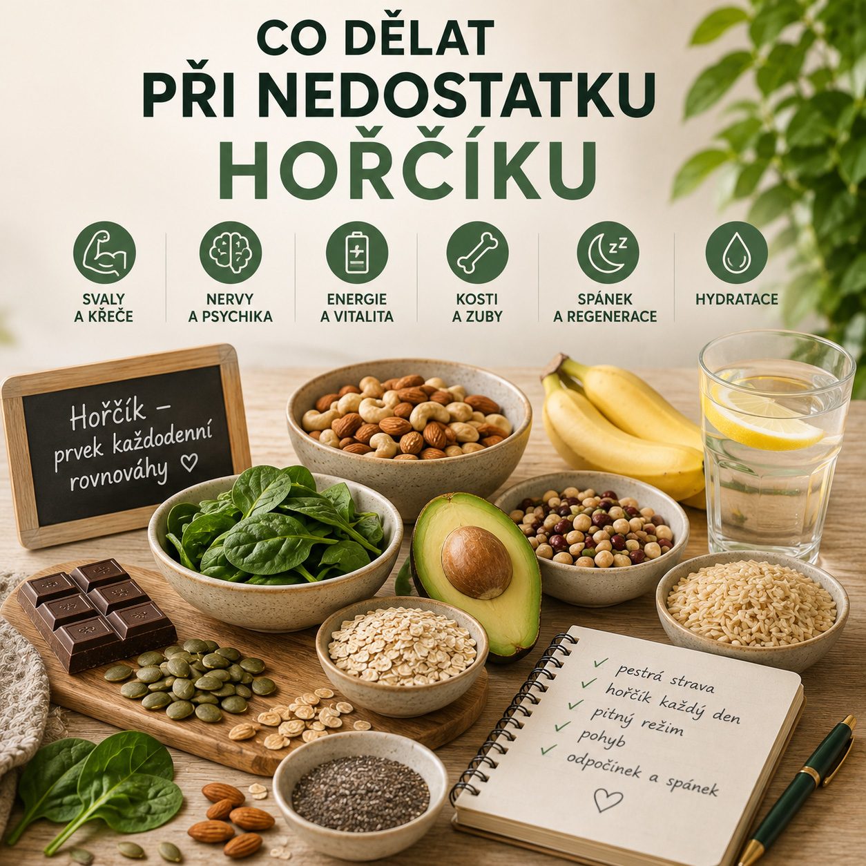 Co dělat při nedostatku hořčíku