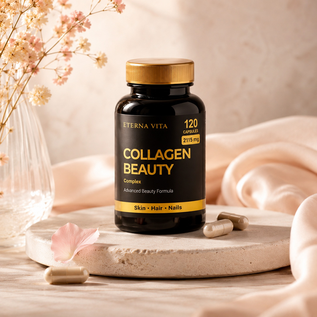 Kolagen pro pleť, vlasy a nehty: beauty rutina zevnitř s Eterna Vita Collagen Beauty Complex