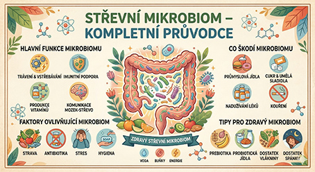 Střevní mikrobiom – kompletní průvodce: co to je, proč na něm záleží a co reálně funguje