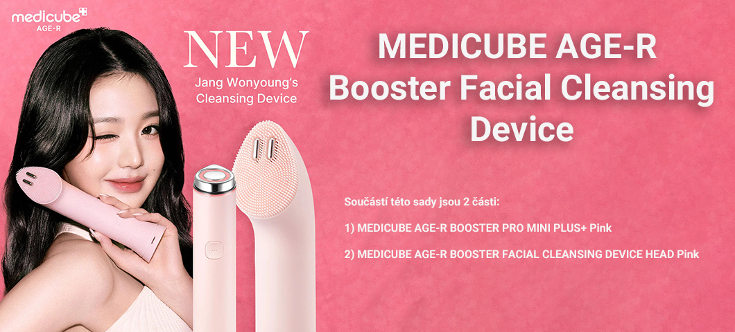 MEDICUBE AGE-R Booster Facial Cleansing Device Pink (Mini Plus + Cleansing Head)