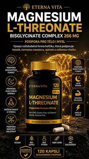 Eterna Vita - Magnesium L-Threonate + Bisglycinate Complex 266 mg – 120 kapslí