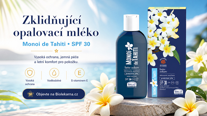 Helan Monoi de Tahiti Zklidňující opalovací mléko SPF30 200ml