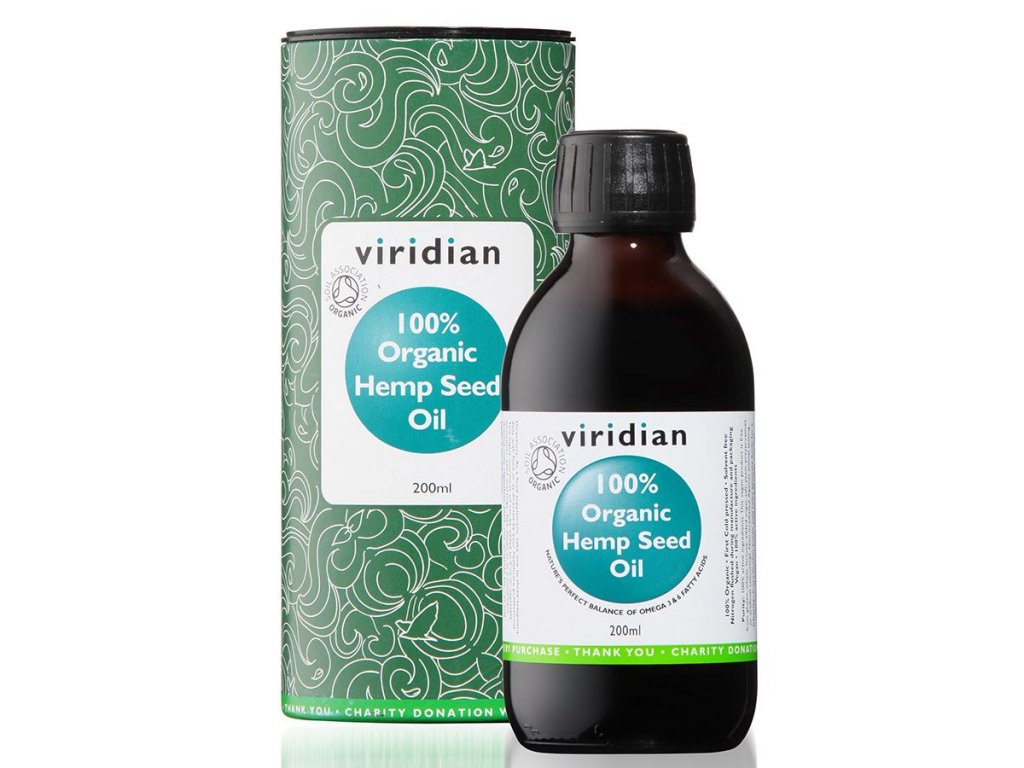 viridian organic hemp seed oil 200 ml