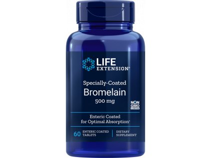 Life Extension Specially-Coated Bromelain, 60 enterosolventních tablet