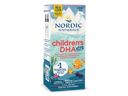 Nordic Naturals Children''s DHA Xtra, 880mg Berry Punch 60 ml