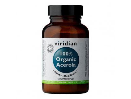 viridian acerola 50 g organic