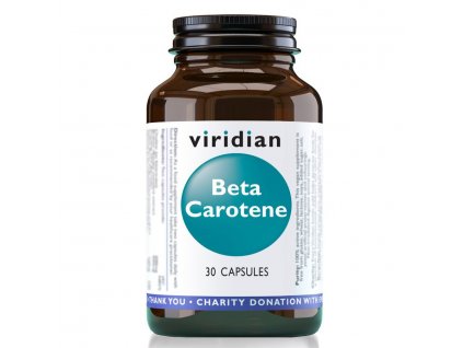 viridian beta carotene 30 kapsli