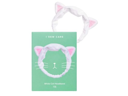 I Dew Care White Cat Headband