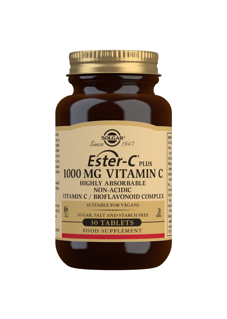 Solgar Ester-C Plus, Vitamin C, 1000 mg, 30 tablet