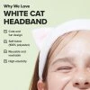 I Dew Care White Cat Headband3