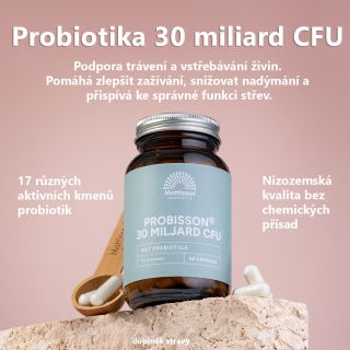 Podpořte své trávení přirozenou cestou! 🌿 Silná směs 17 kmenů probiotických kultur s celkovým obsahem 30 miliard CFU v...