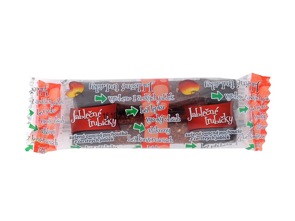 Bioprodukt jablecne trubicky s cokoladovou polevou 2ks