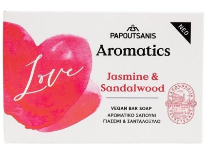 papoutsanis aromatics mydlo jasmin a sandalove drevo 100g